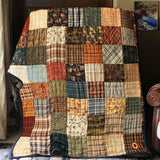 Gesteppte Decke - Retro Patchwork