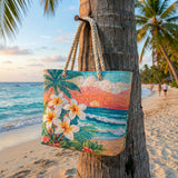 Handgemachte Strandtasche | Tropischer Geist