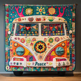 Gesteppte Decke - Hirschgeweih Hippie-Bus
