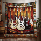 Gesteppte Decke - Gitarrenliebhaber