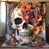 Gesteppte Decke - Totenkopf