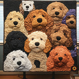 Gesteppte Decke - Doodle-Hund