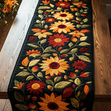 Gepatchter Tischläufer - Herbstsonnenblumen