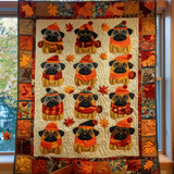 Gesteppte Decke – Pugs Vibe Herbst NCU0VL078