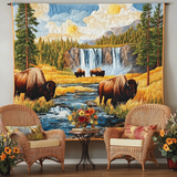 Kunst-Wandbehang – Bison NCU0TL995