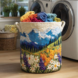 Gesteppter Wäschekorb – mit Blumendesign NCU0NTV012