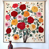 Kunst-Wandbehang – Rosenstrauß Hängend NCU0PT815