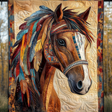 Kunst-Wandbehang – Mutiges Wildpferd NCU0DV849