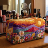 Gesteppte Kosmetiktasche mit hellem Muster NCU0DK10298
