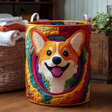 Gesteppter Wäschekorb – mit Corgi NCU0NXD170