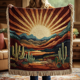 Woven Blanket – Cozy Cactus Design NCU0VH3425