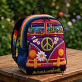 LD13 Gepolsterter Rucksack im Hippie-Van Design