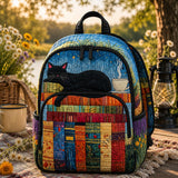 Book Nook LD21 Gepolsterter Schwarzer Katzenrucksack