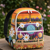 Gemütlicher Ozean-Schildkröte & Muschel-Rucksack mit dreifachem Reißverschluss - Modell LD19