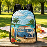 Retro Surf Van Gepolsterter Rucksack mit Schwarzem Tragegurt - Modell LD05