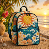 Personalisierter Hawaiianischer Ocean Quilt-Rucksack LV02