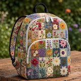 Personalisierter Floral Patchwork Quilted Rucksack TG06