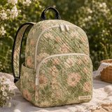 Personalisierter Pastell Blumen Rucksack mit Steppdesign - Modell TN04