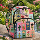 Personalisierter Floral Patchwork Gequilten Rucksack TN49