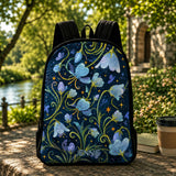 Personalisierter Blaustern Stepp-Rucksack mit schwarzem Riemen - Modell TN04