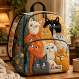 Verstellbarer Patchwork-Kitten-Quilt-Rucksack TP27