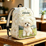 Individueller Floral Welpen Gepolsterter Rucksack TP31