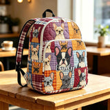 Personalisierbarer gesteppter Rucksack mit Französischer Bulldogge Design TP35