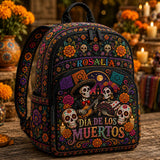 Personalisierbarer Day of the Dead Quilt-Rucksack TP56