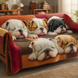 Gesteppter Sofabezug – mit Bulldogge NCU0VT321