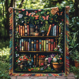 Florales Bücherregal – Gewebte Decke NCU0DV3874