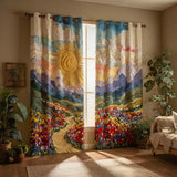 Gestepptes Vorhang-Set – Floral Path NCU0HH1765