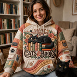 Katze und Bücher