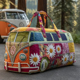Gesteppte Reisetasche – Blumenmuster