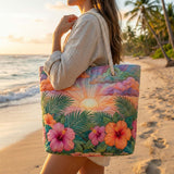 Handgemachte Strandtasche | Tropischer Morgen