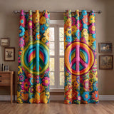 Gesteppten Vorhänge – Hippie Peace Dream Design NCU0TD1491