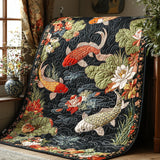 Gesteppte Decke – Japanische Koi Eleganz NCU0DV6424