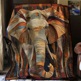 Gesteppte Decke - Elefant
