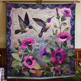 Gesteppte Decke - Kolibris