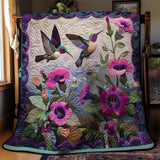 Gesteppte Decke - Kolibris