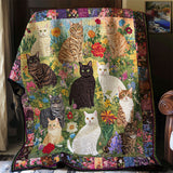 Gesteppte Decke - Gartenkatze