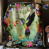 Gesteppte Decke - Kolibri Kollektion