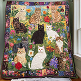 Gesteppte Decke - Gartenkatze