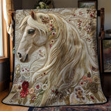 Gesteppte Decke - Pferd in Glasoptik