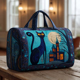 Gesteppte Reisetasche – Nachtkatzen