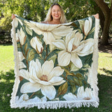 Woven Blanket – Southern Petals NCU0PT5094