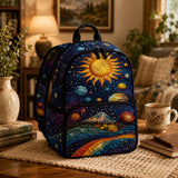Künstlerischer Sternenhimmel Quilt-Rucksack - Modell LV07