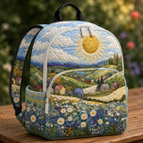 TG09 Sonnen- und Landschafts-Gänseblümchen Quilt-Rucksack