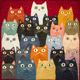 Gesteppte Decke - Verspielte Katze