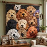 Gesteppte Decke - Doodle-Hund