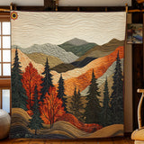 Gesteppte Decke - Bergblick